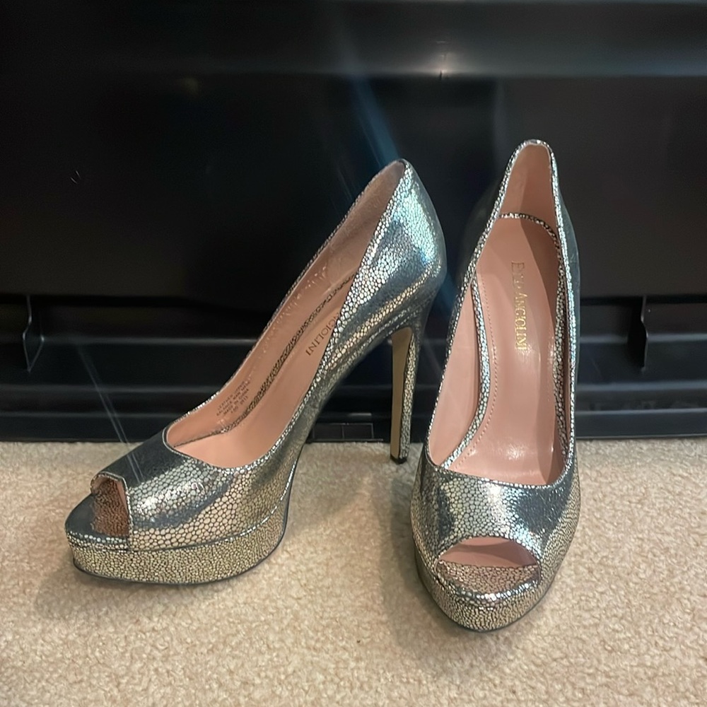Enzo Angiolini, Gold and Black Snake Print